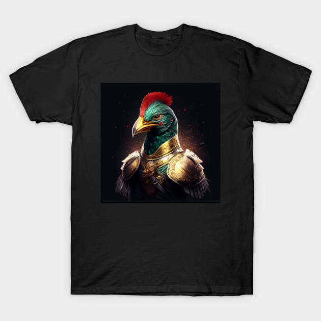 Chicken Knight - Corriander T-Shirt by HIghlandkings